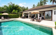 Stunning 250 sqm 3-Bed Bali-Style Sea View Villa, Chaweng Noi